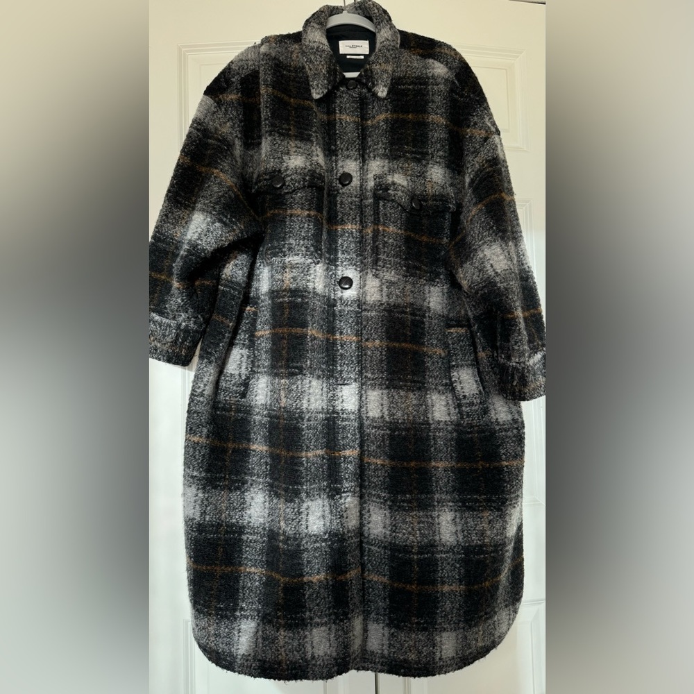 Isabel Marant Plaid Coat